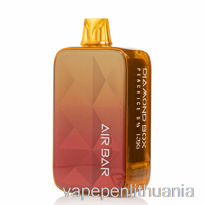 Air Bar Deimantinė Dėžutė 20000 Vienkartinis Persikų Ledo Vape Skystis